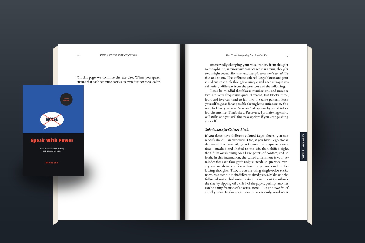 Commercial Playbook open book mockup on boardroom slate table